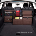 Big Capacity Foldable Leather Car Storage Organizer